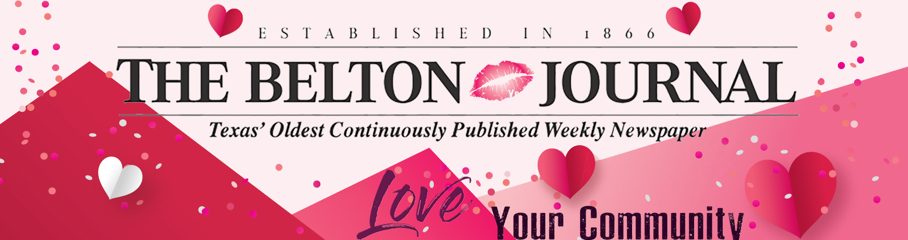 Belton Journal Valentine's Day Banner Image