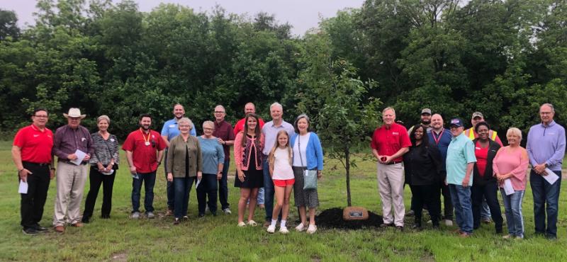 Trees dedicated in honor of 2023 Beltonian and  Citizen of the Year at Heritage Park